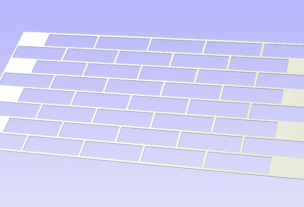 Steel Template for Brick painting PANEL SIZE 600@1200 | Free Delivery With 524 | Product Code: FFS 525