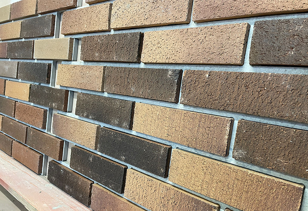 10-15 Clay Brick Slip On 12mm Fibre Cement Board Panel size 600@1200 | Panel Weight : ~26 Kg Approx.